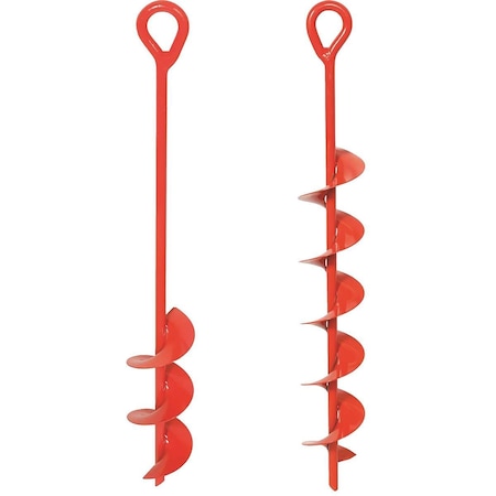 AugerStyle Earth Anchor, 30 InchLength, 10 InchFlighting, 2,800 Pounds Holding Capacity